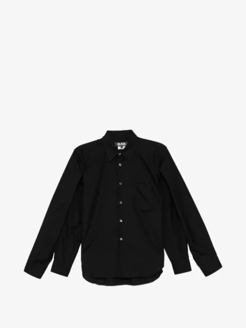 Black Comme Des Garçons chest pocket shirt