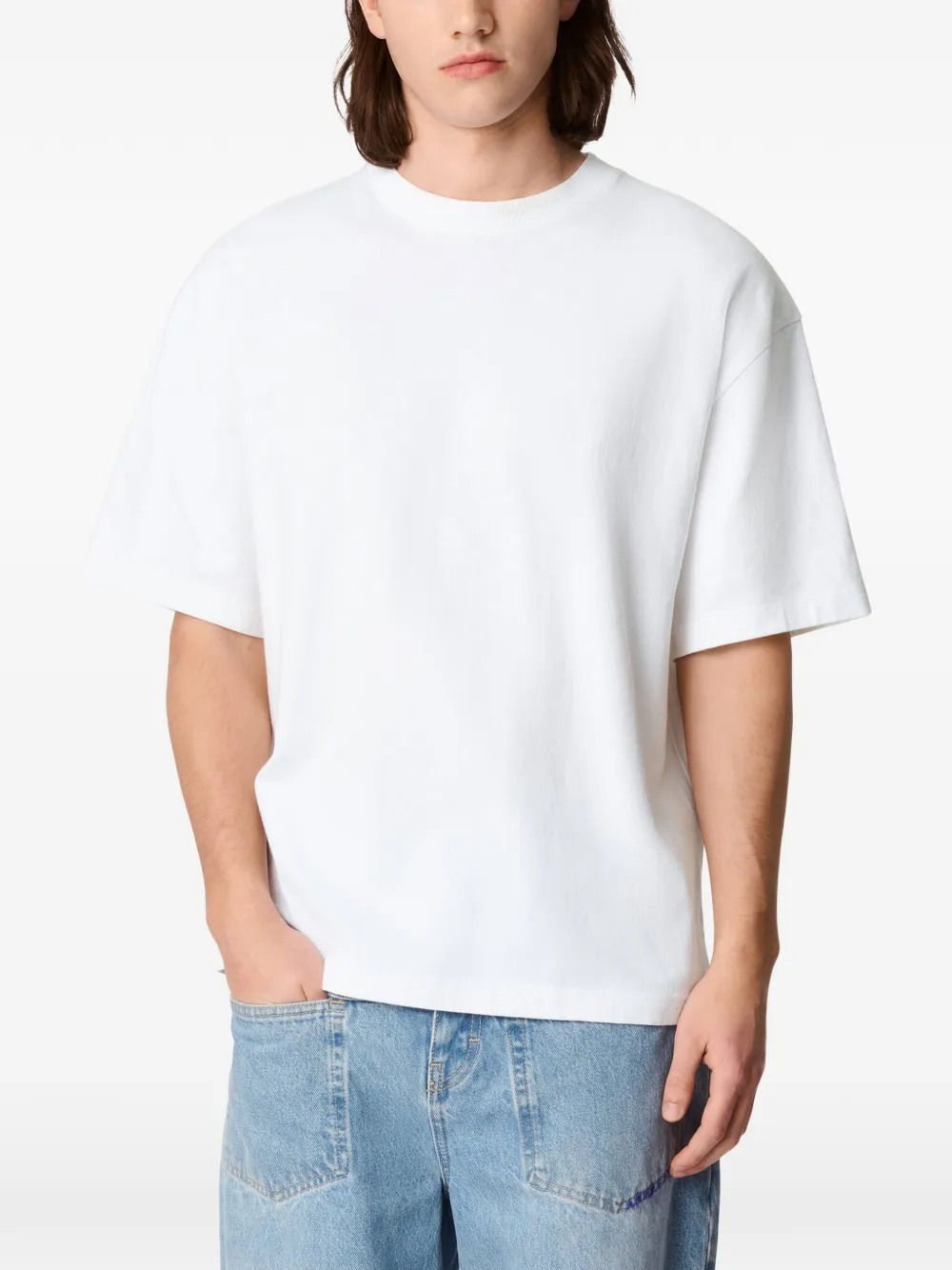 Axel Arigato Baseline T-shirt met geborduurd logo Wit