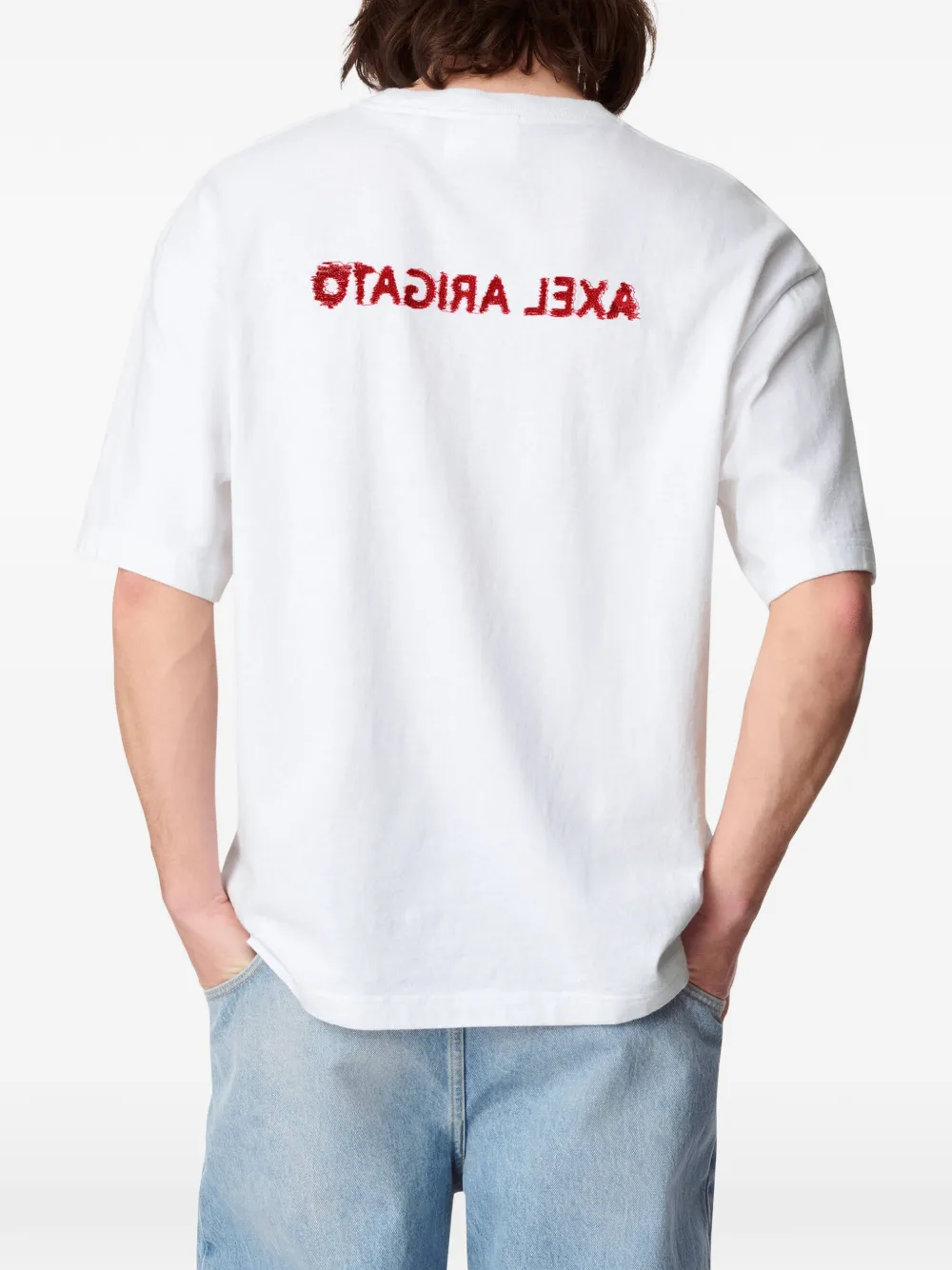 Axel Arigato Baseline T-shirt met geborduurd logo Wit