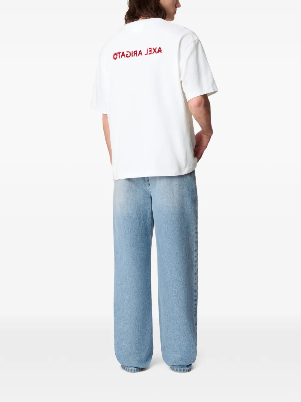 Axel Arigato Baseline T-shirt met geborduurd logo Wit