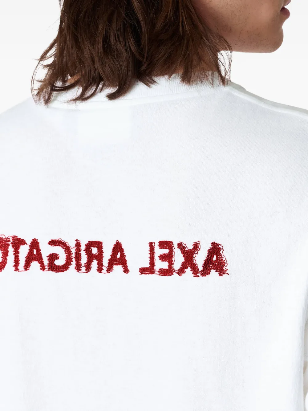 Axel Arigato Baseline T-shirt met geborduurd logo Wit