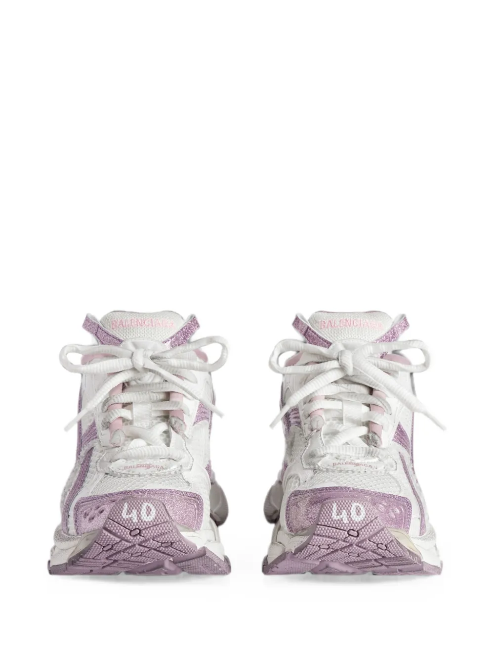 Balenciaga runner glitter trainers Wit