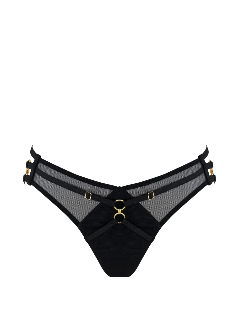 Bordelle Zenna open-back briefs - Nero