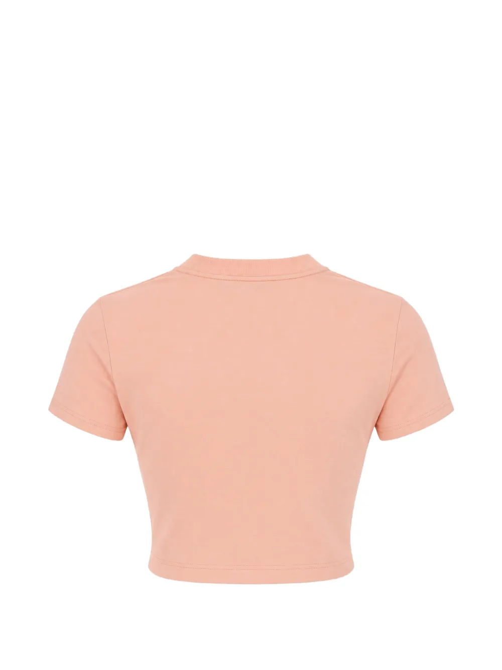 Dolce & Gabbana graphic-print cropped T-shirt Roze