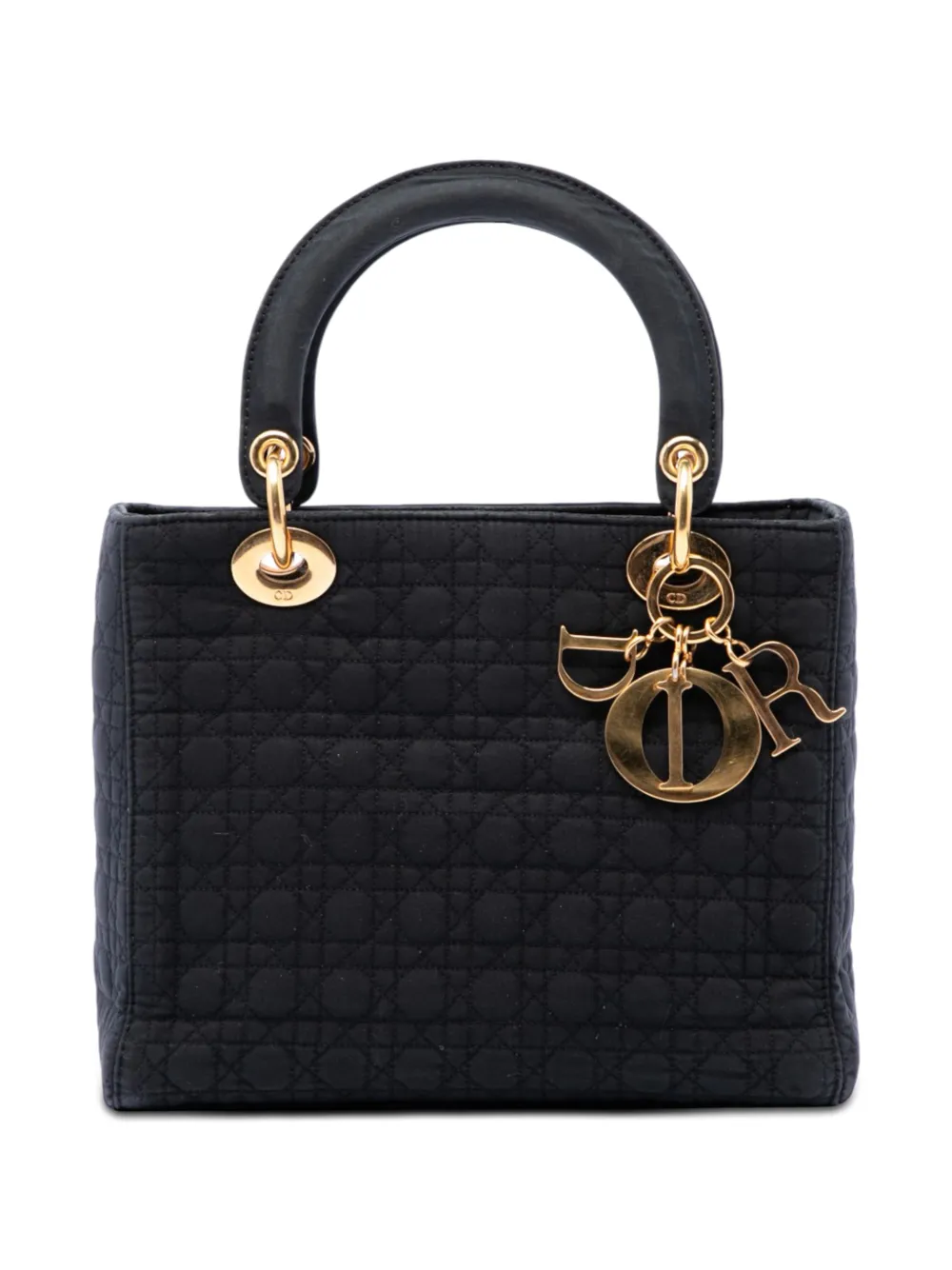 Christian Dior Pre-Owned Borsa a tracolla Lady Dior media 1997 - Nero