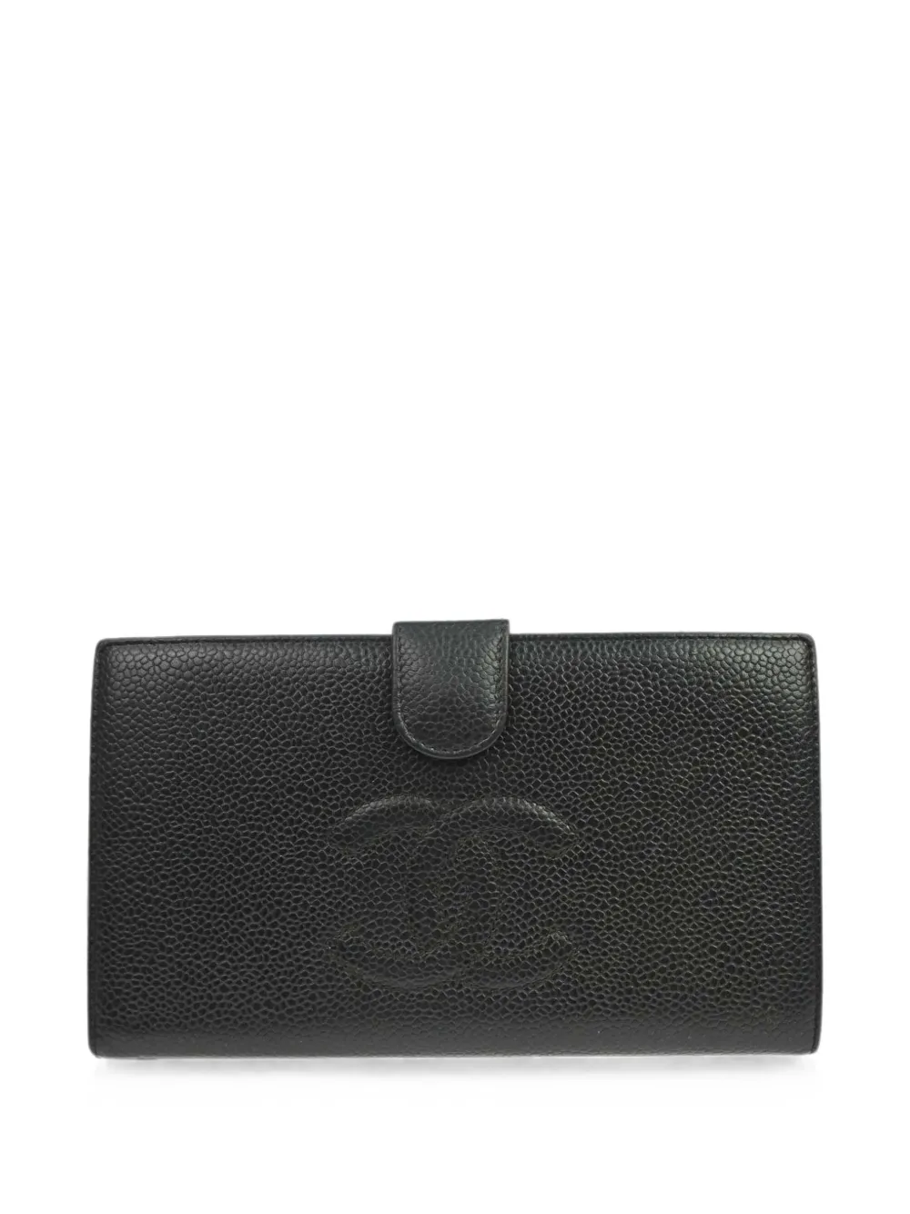 CHANEL Pre-Owned 2005 leather long wallet - Nero