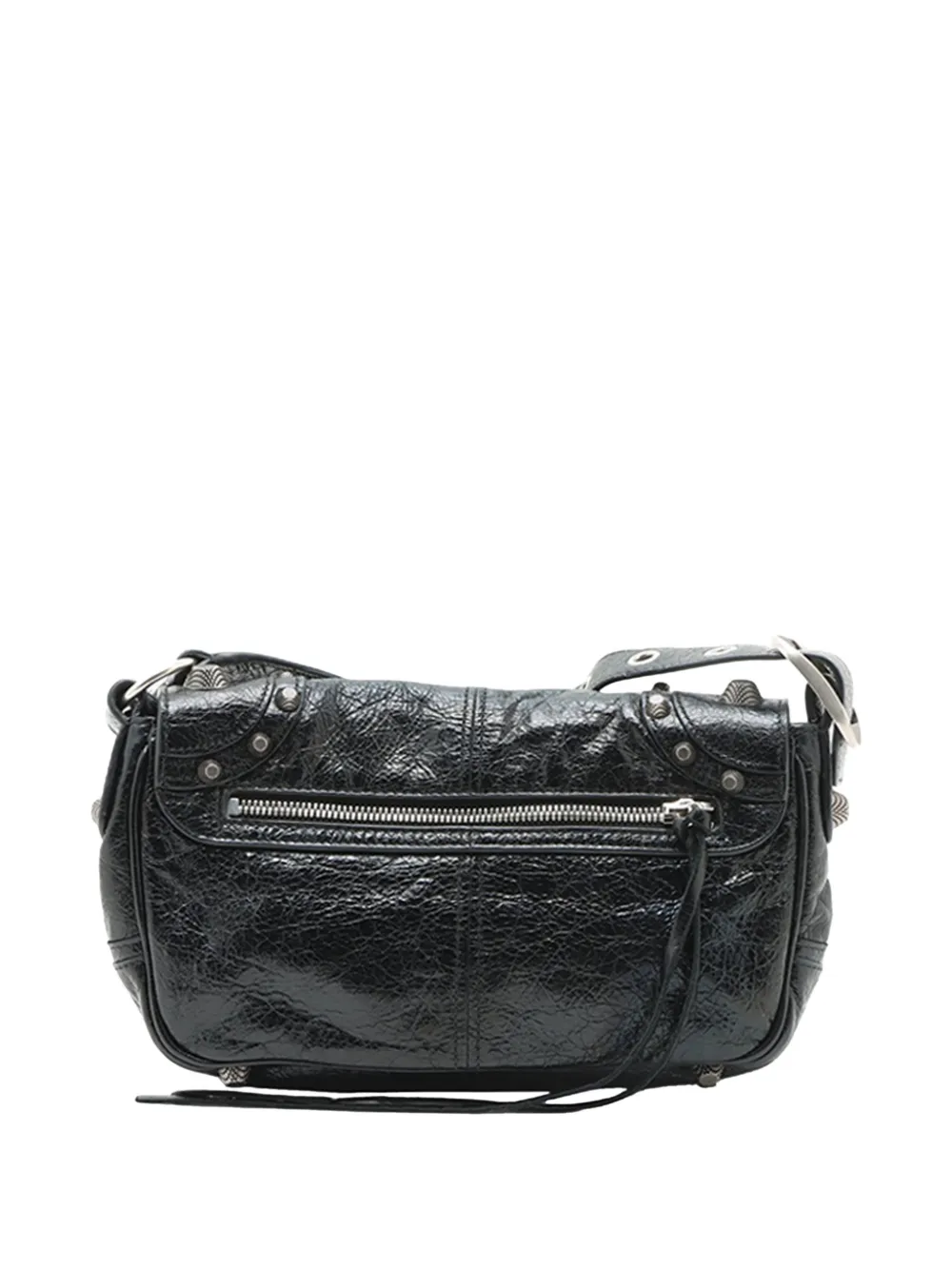 Balenciaga Pre-Owned 2001-2008 XS Lambskin Motocross Le Cagole Flap crossbody bag - Nero