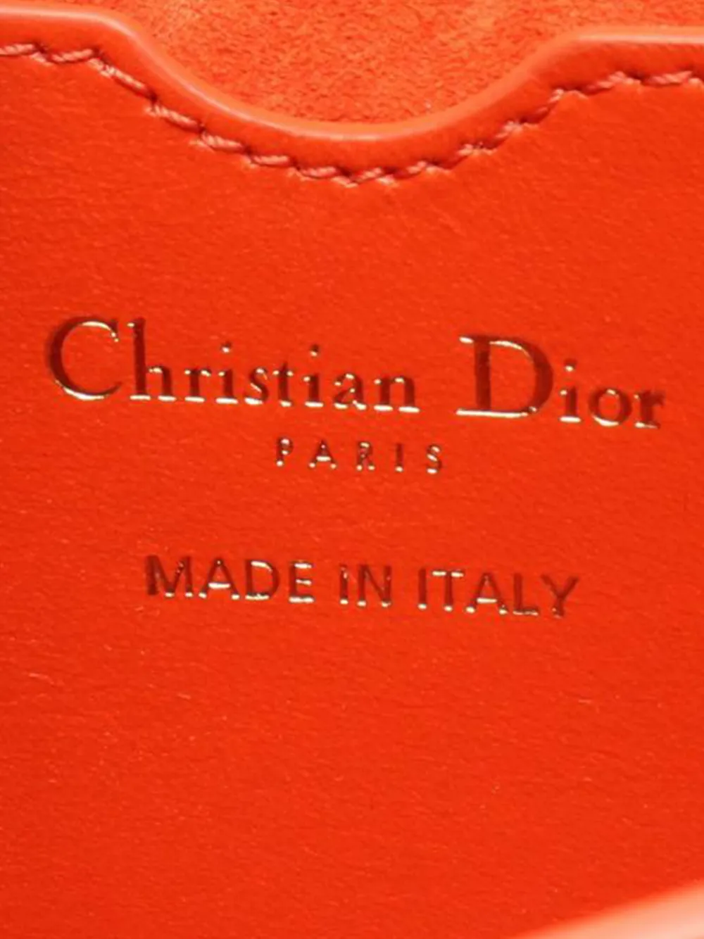 Dior Pre-owned 2020-2022 Bobby East West Crossbody Bag in Orange, view 5