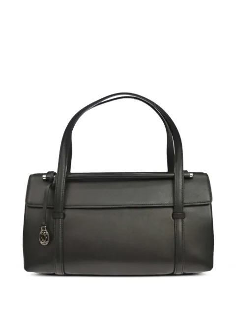 Cartier 1990-2000s Cabochon flap tote bag