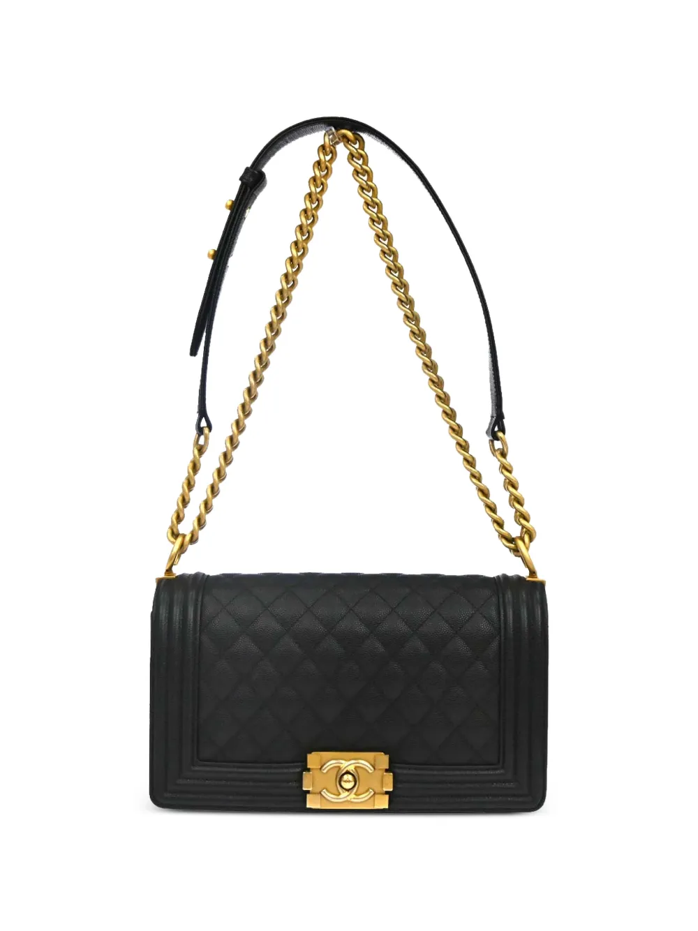 CHANEL Pre-Owned 2017 Boy Chanel shoulder bag - Nero