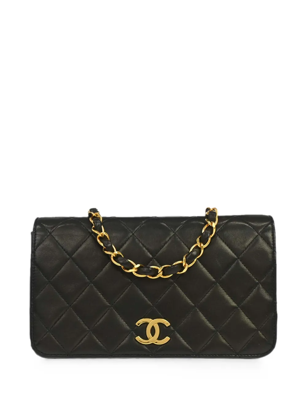 CHANEL Pre-Owned 1992 mini diamond-quilted CC-logo shoulder bag - Nero