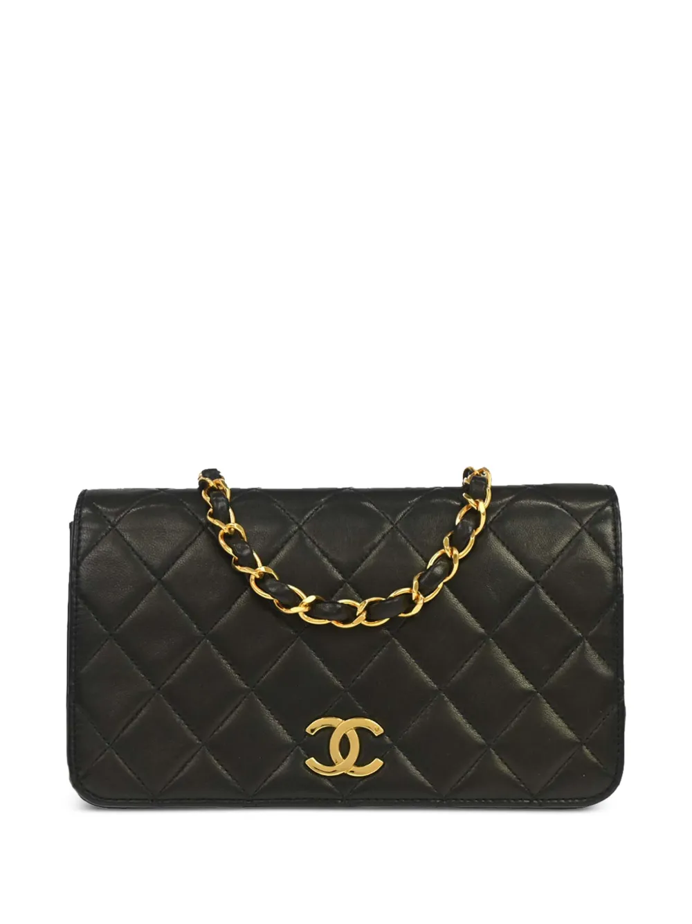 CHANEL Pre-Owned 1992 mini diamond-quilted CC-logo shoulder bag - Nero