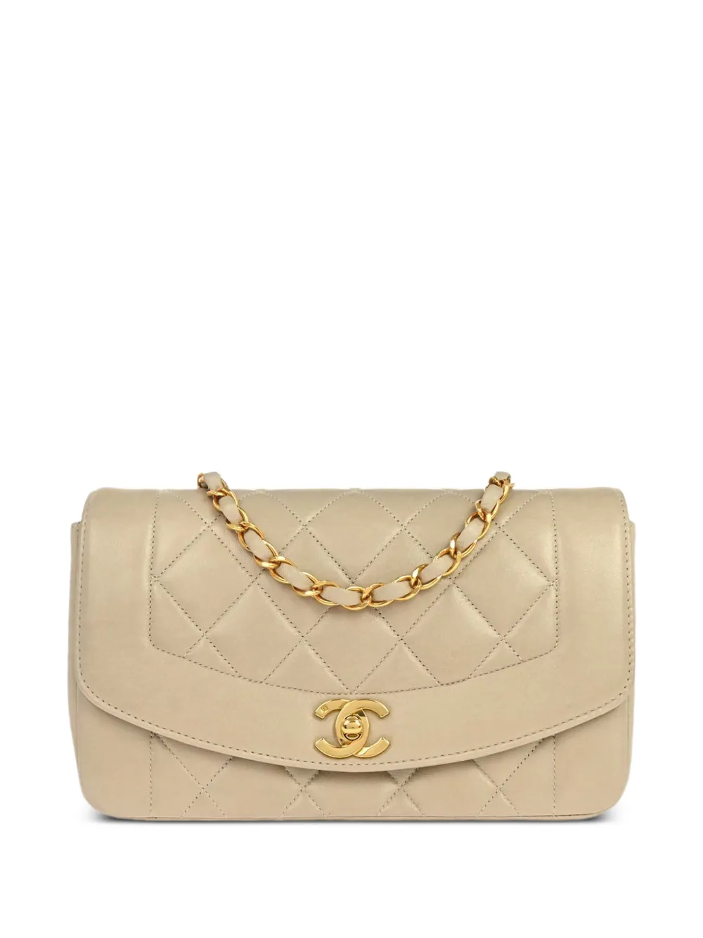 CHANEL Pre-Owned 1995 small Diana shoulder bag - Toni neutri