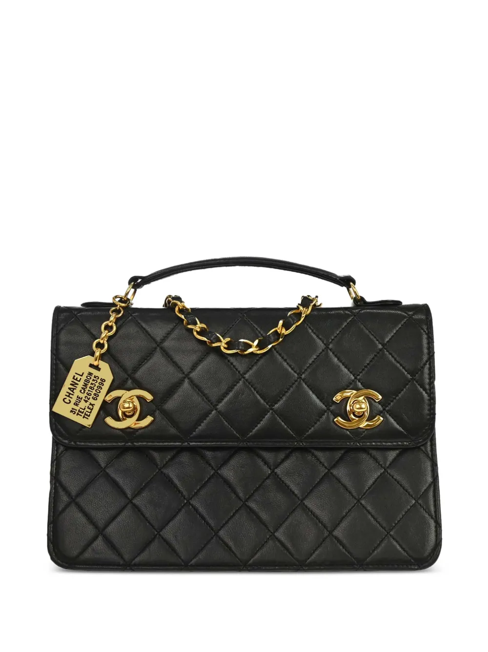 CHANEL Pre-Owned 2014 quilted two-way shoulder bag - Schwarz