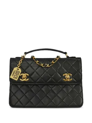 CHANEL Pre-Owned 1990s Double CC turn-lock Shoulder Bag | Black