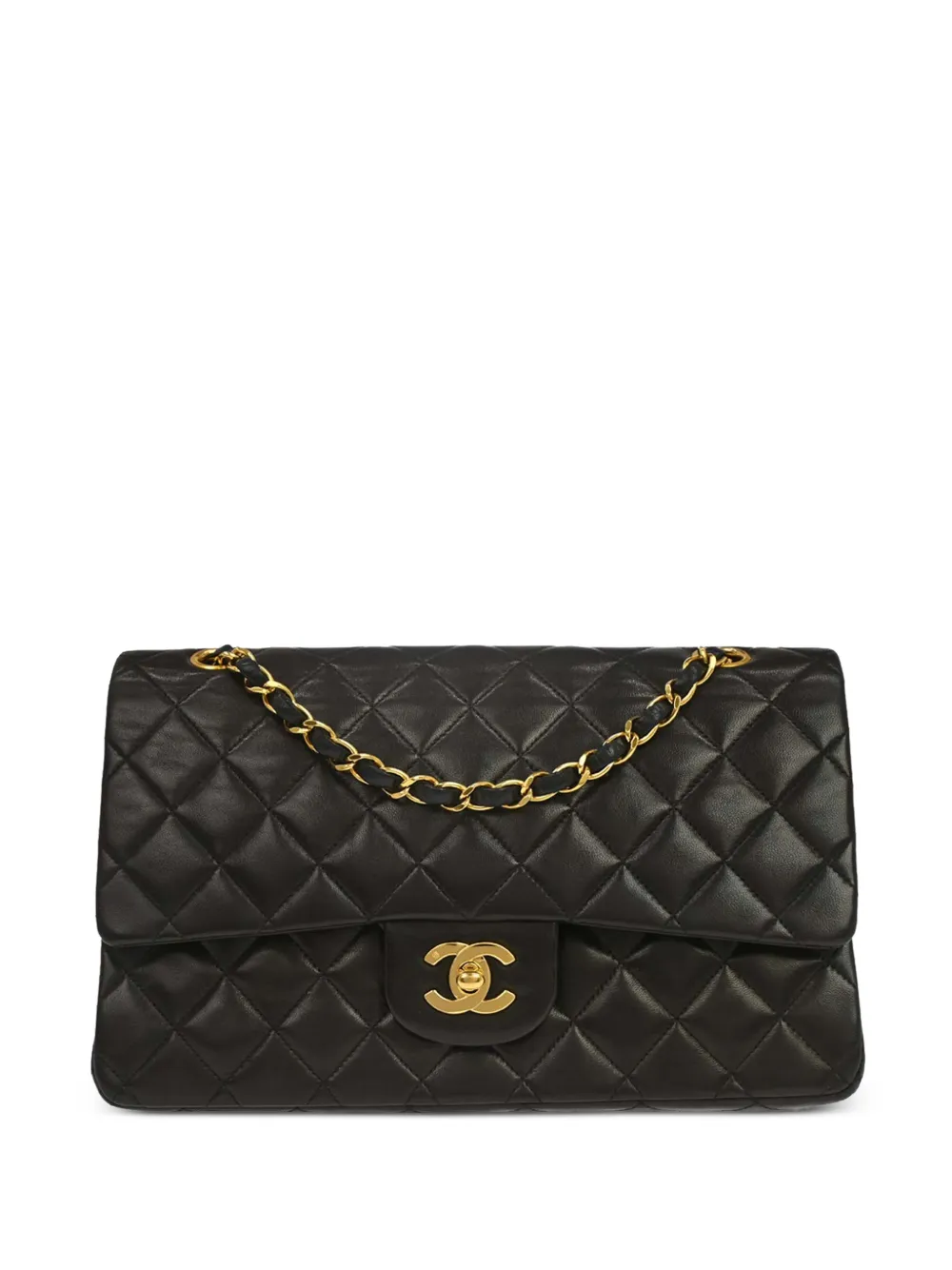 CHANEL Pre-Owned 1992 medium Double Flap quilted shoulder bag - Nero