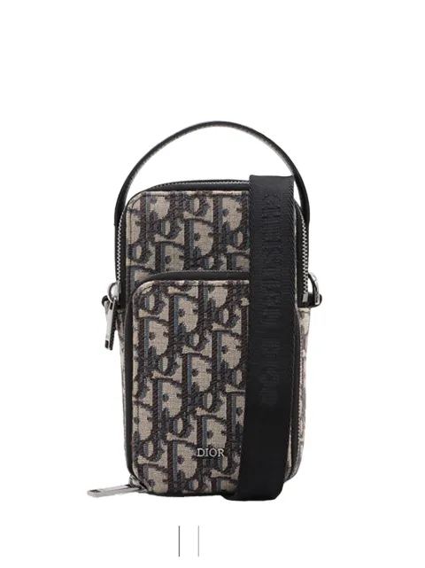 Christian Dior Pre-Owned 2010-2026 Micro Oblique Canvas Rider Pouch satchel
