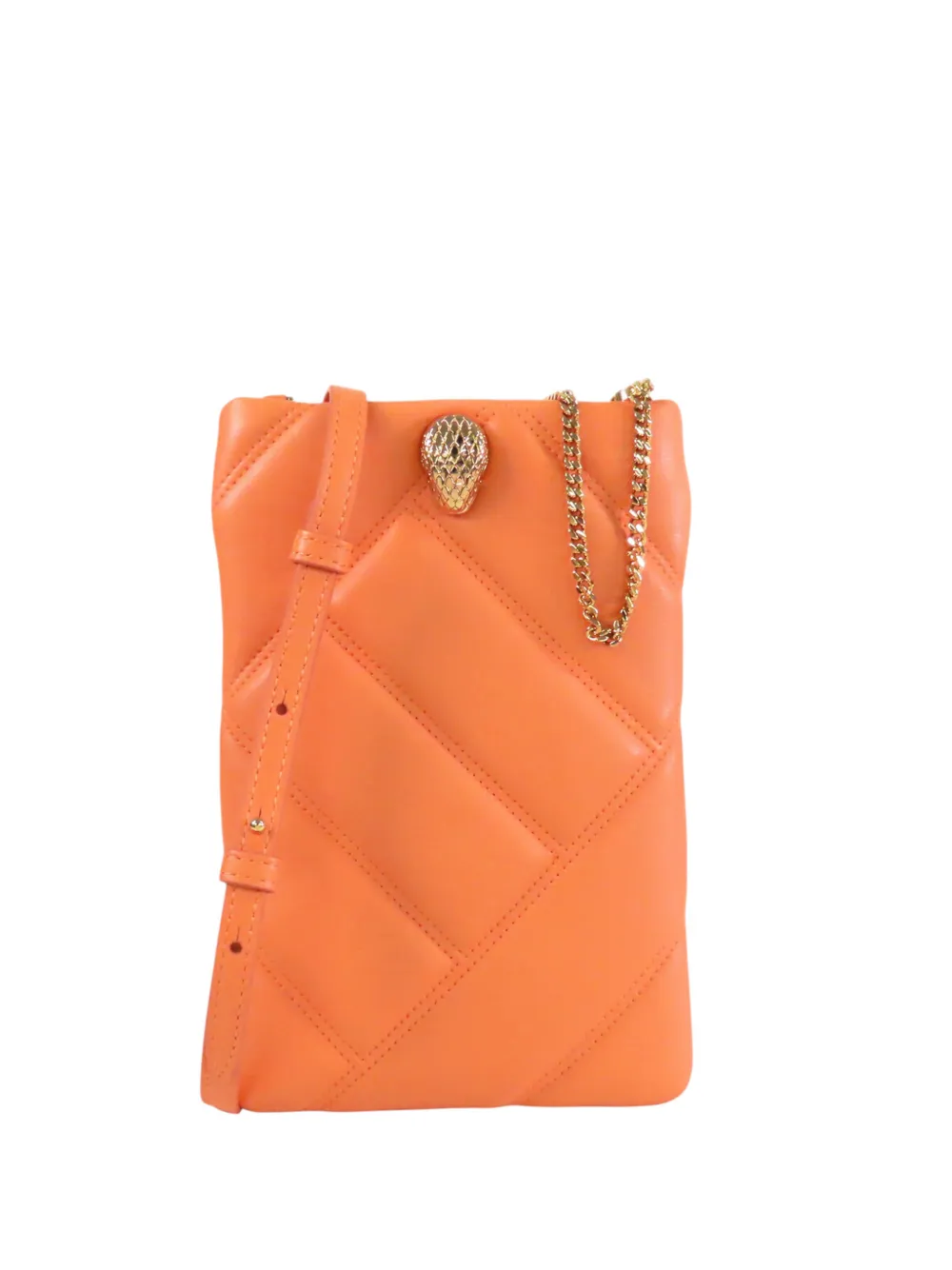 Bvlgari Pre-Owned 2000-2026 Serpenti Cabochon Handyhülle aus Leder - Orange