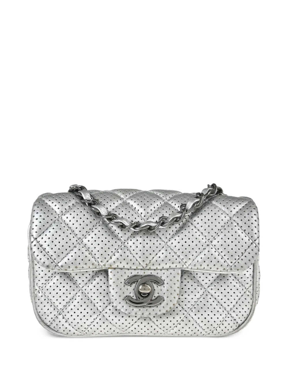 CHANEL Pre-Owned 2014 mini shoulder bag - Argento