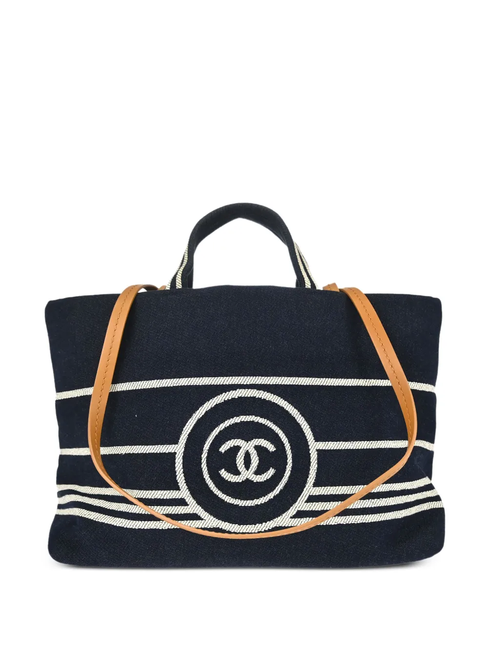 CHANEL Pre-Owned 2014 small Deauville 2way tote bag - Blu