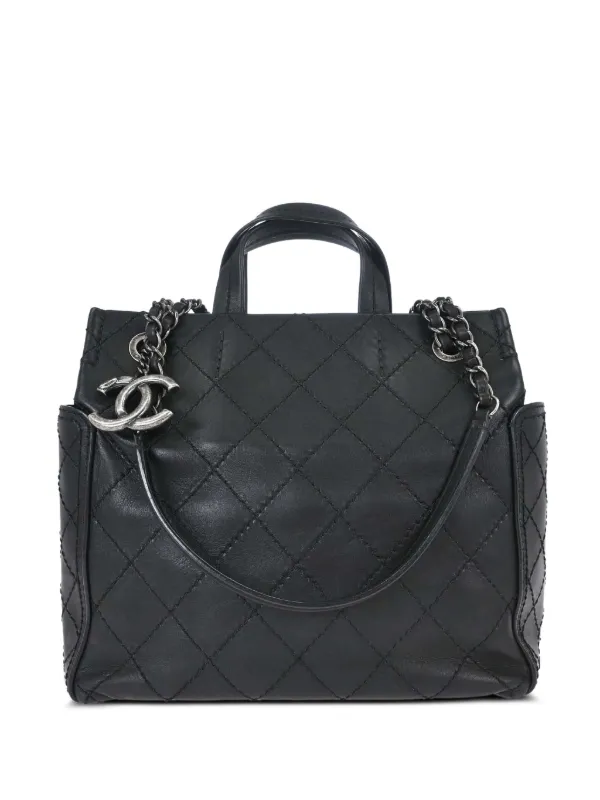 CHANEL Pre-Owned 2015 ワイルドステッチ ココマーク ハンドバッグ 
