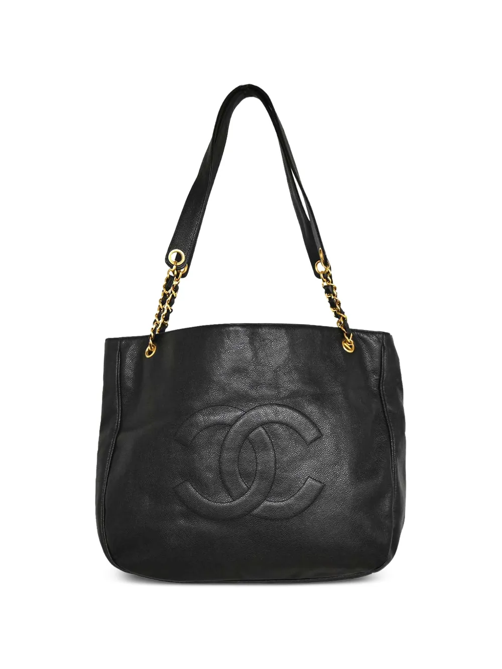 CHANEL Pre-Owned 1995 logo-detail chain shoulder bag - Nero