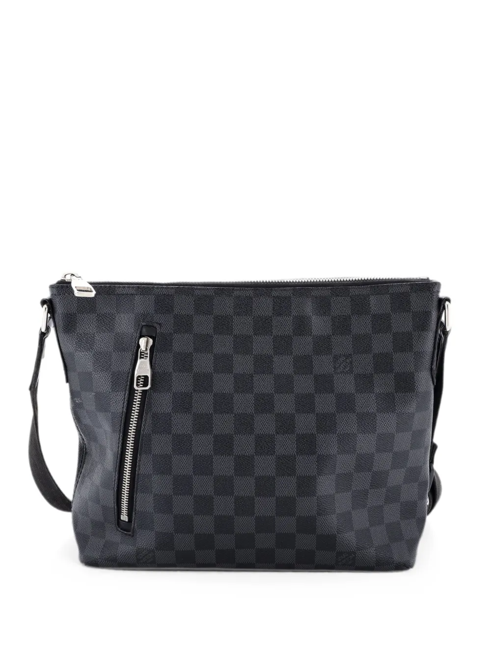 Pre-owned Louis Vuitton Mick Messenger Bag Damier Graphite Pm Crossbody Bag In Black