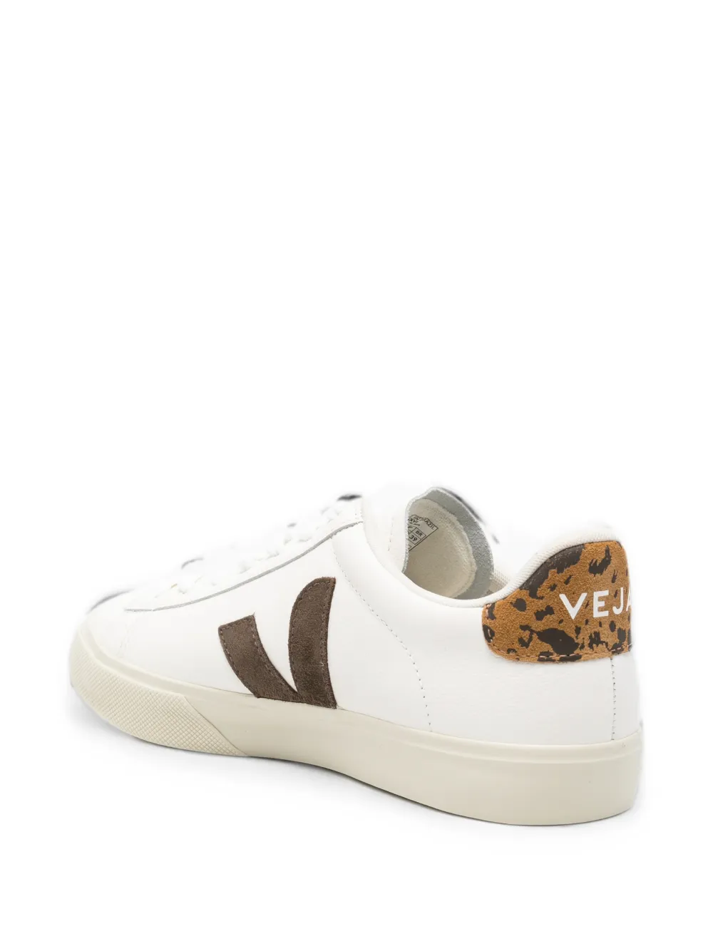VEJA Campo animal-print logo-patch sneakers Wit