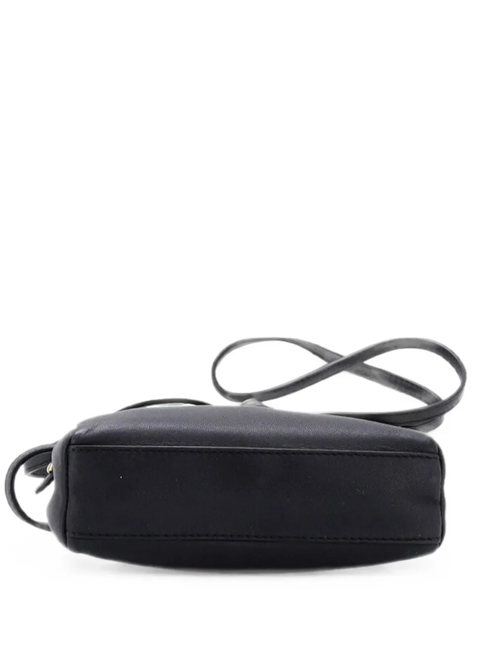 Fendi Pre-Owned Peekaboo Bag Leather Micro crossbody bag - Black