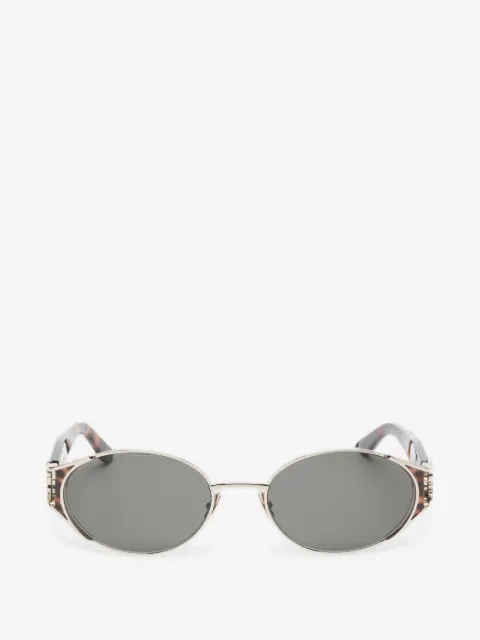Saint Laurent Eyewear tortoiseshell-effect round-frame sunglasses