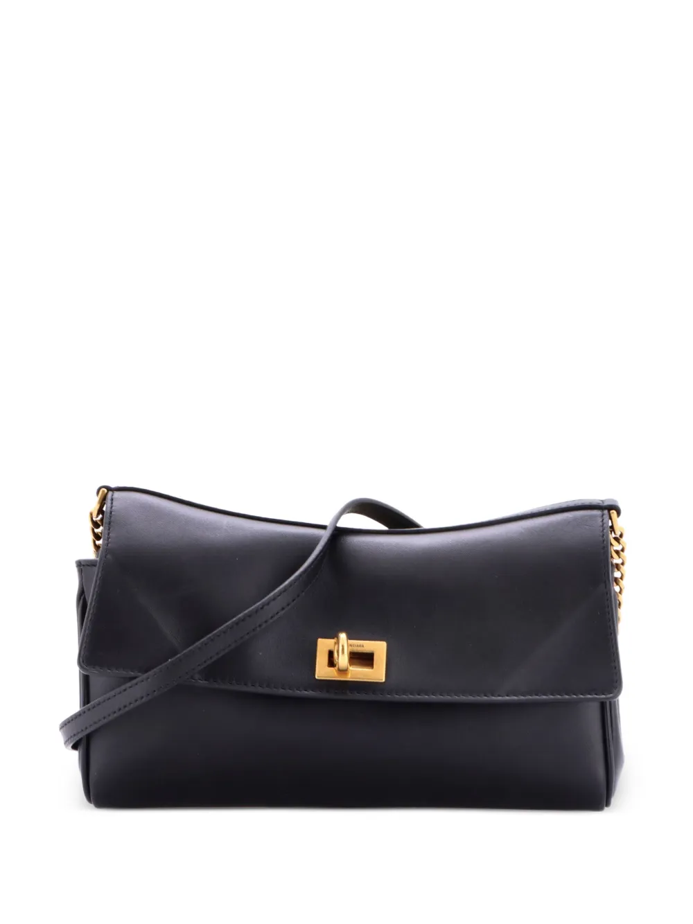 Balenciaga Pre-Owned Rodeo Wallet on Chain Leather crossbody bag - Black