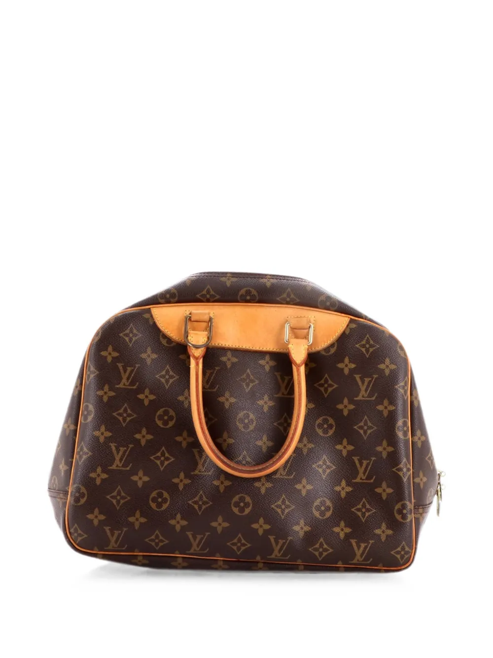 Pre-owned Louis Vuitton Deauville Monogram Canvas Handbag In 褐色