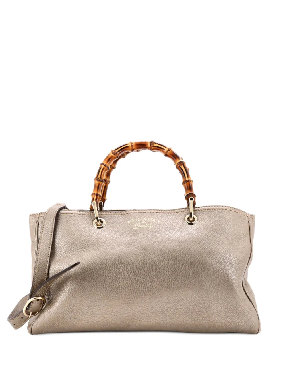 Gucci Pre-Owned Bamboo Shopper Leather Medium tote bag - Oro