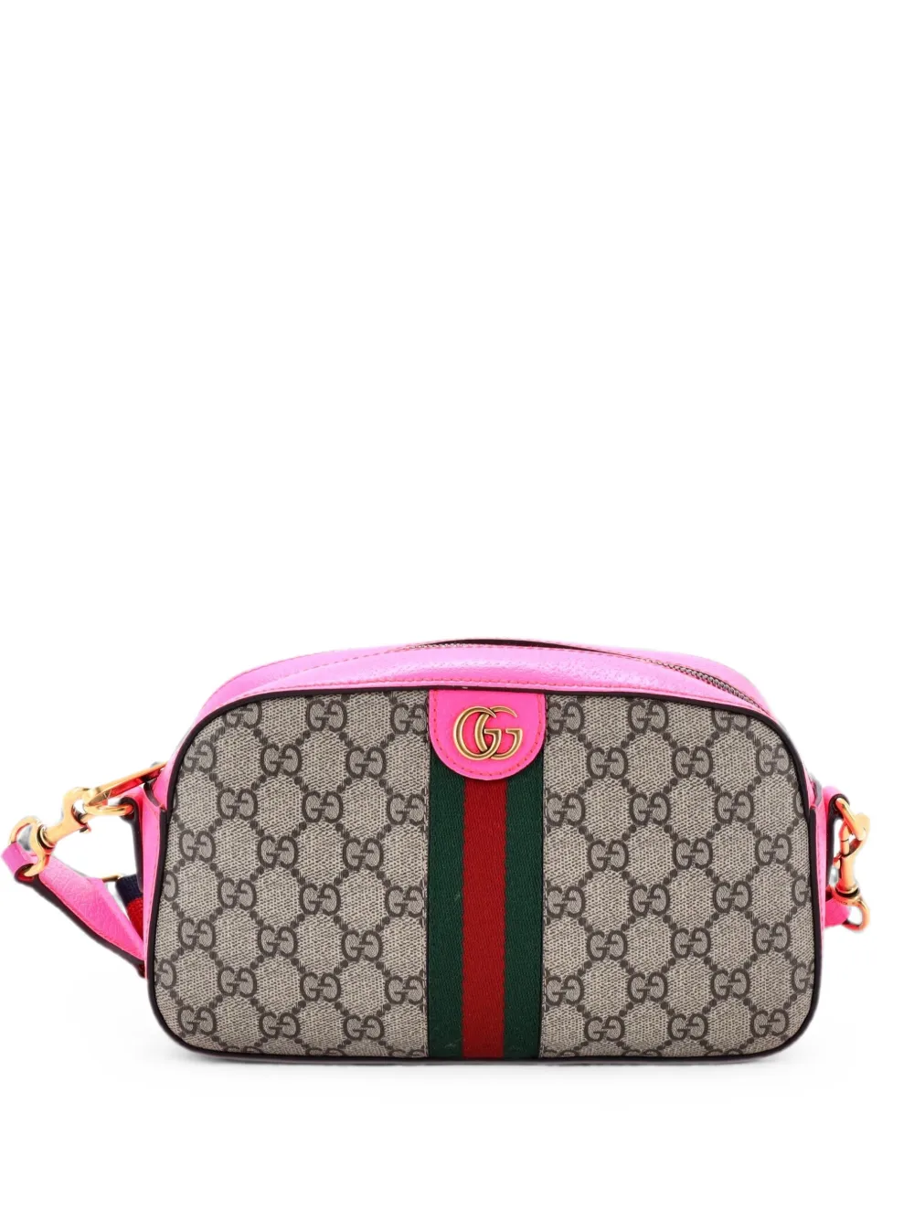Gucci Pre-Owned Ophidia Convertible Camera Bag GG Coated Canvas with Leather Small shoulder bag - Marrone