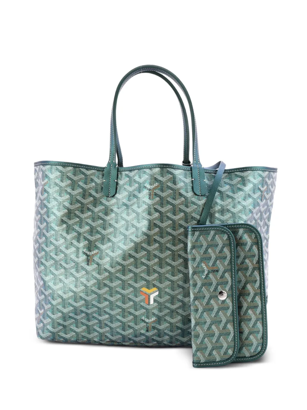 Goyard Pre-Owned Saint Louis Iridescent Coated Canvas PM tote bag - Green