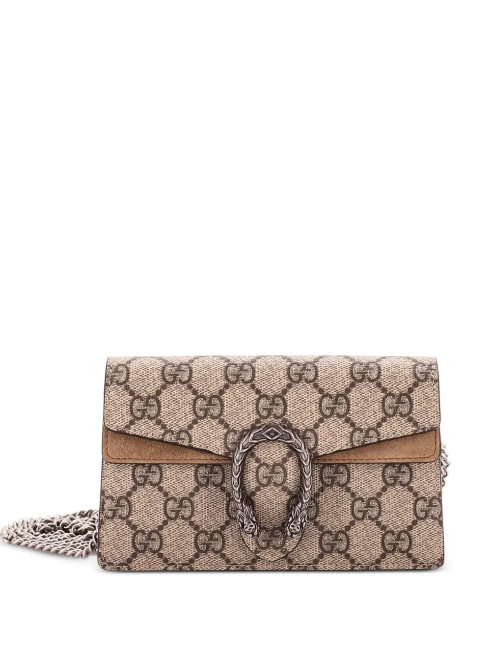 Gucci Pre-Owned Dionysus Bag GG Coated Canvas Super Mini crossbody bag - Marrone