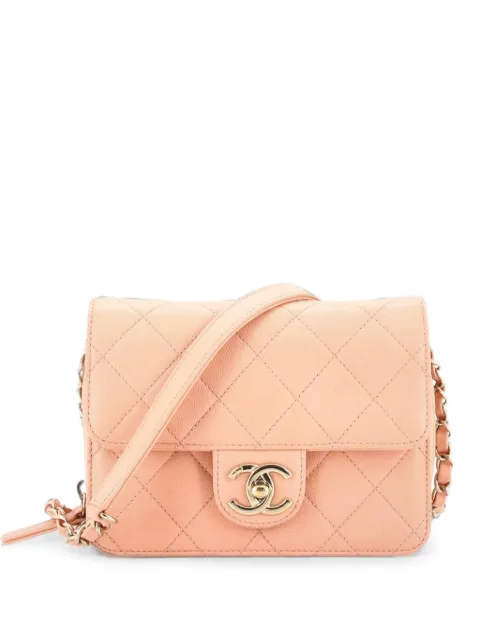 CHANEL Pre-Owned Like a Wallet Flap Bag Quilted Caviar Mini crossbody bag