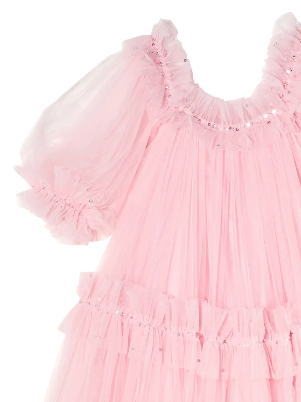 Tutu Du Monde Encore Angel sequin-embellished ruffled dress Roze