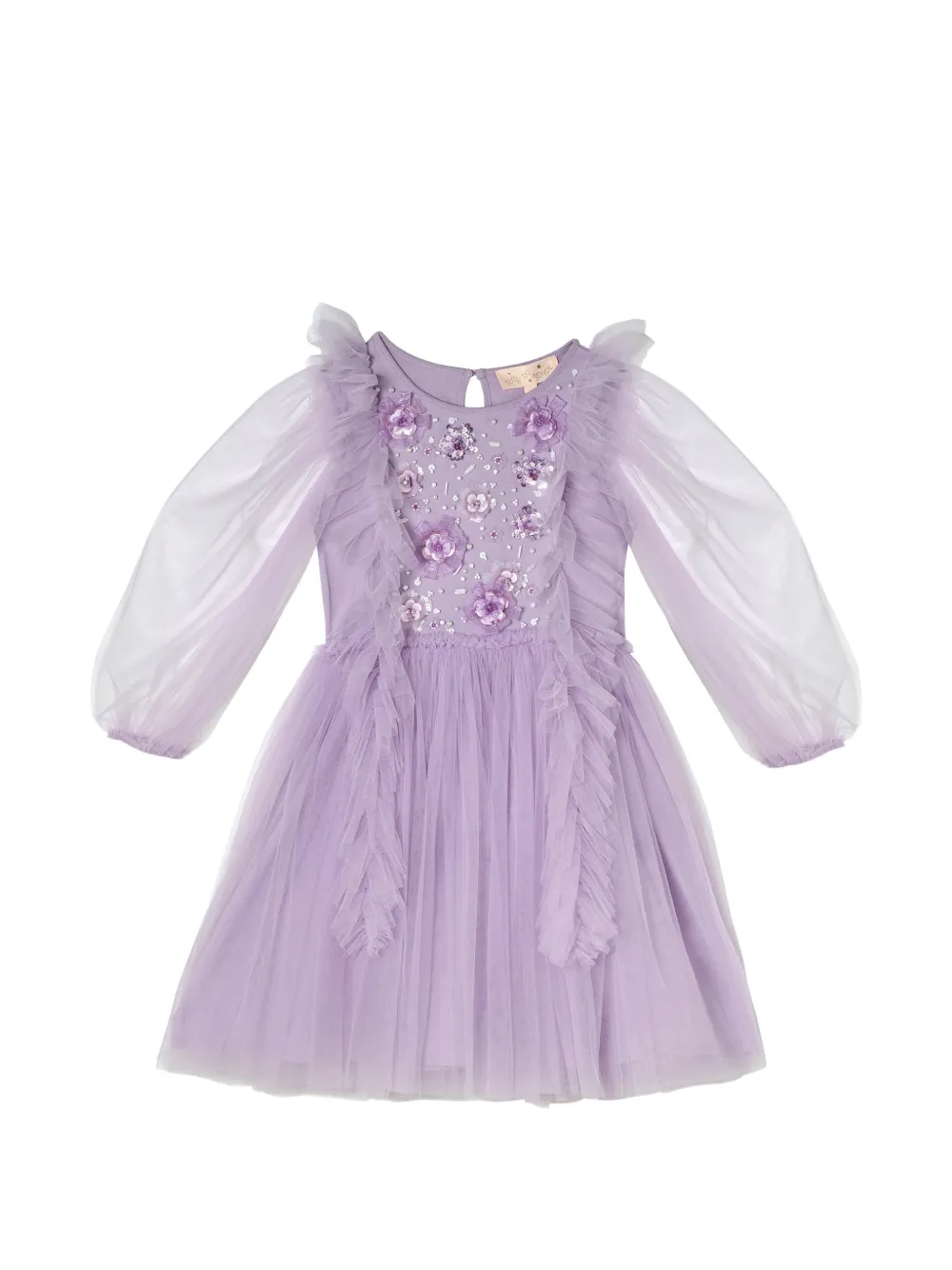 Tutu Du Monde Violet sequin-embellished ruffled dress Paars