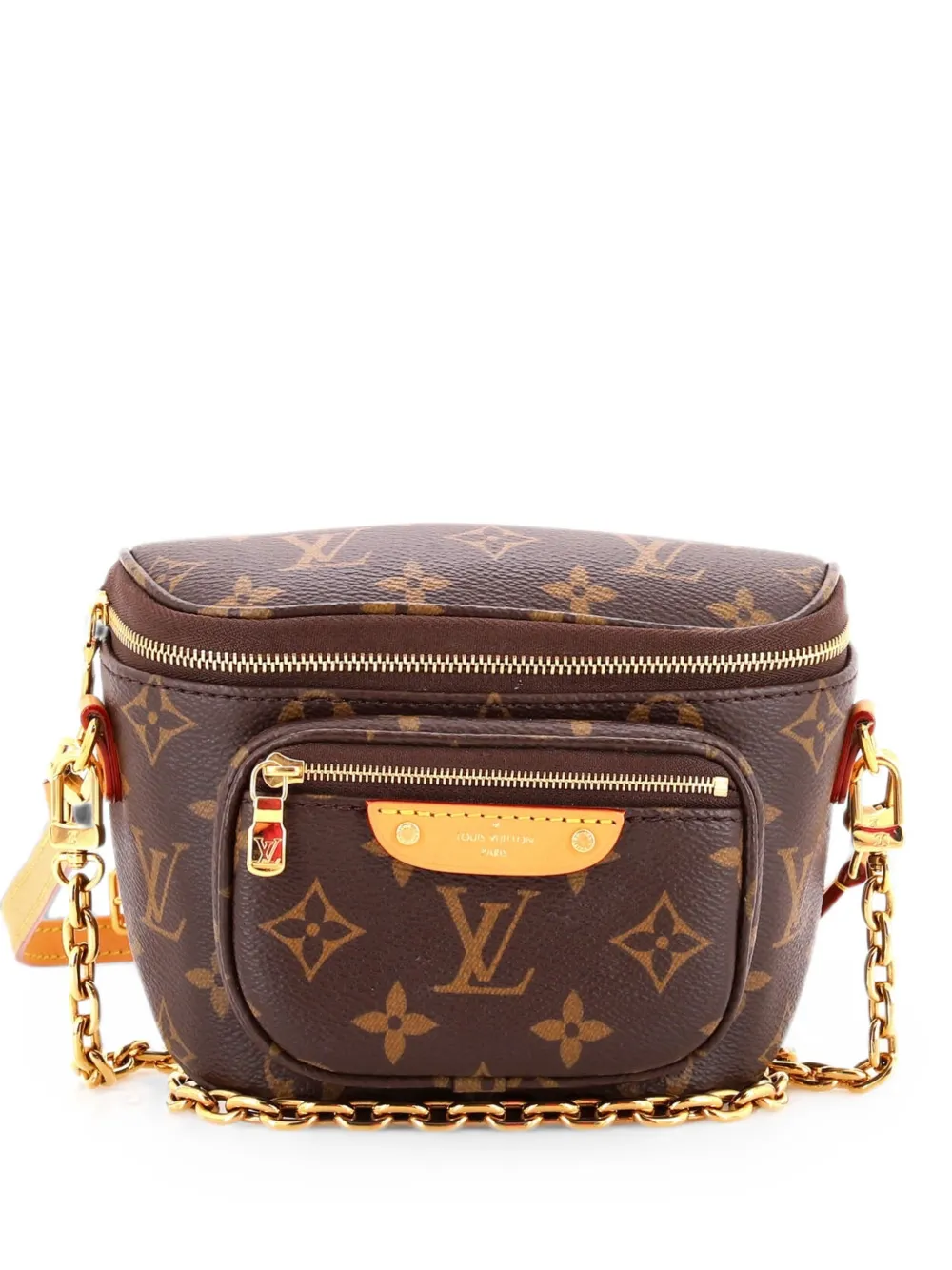 Pre-owned Louis Vuitton Bum Bag Monogram Canvas Mini Belt Bag In Brown