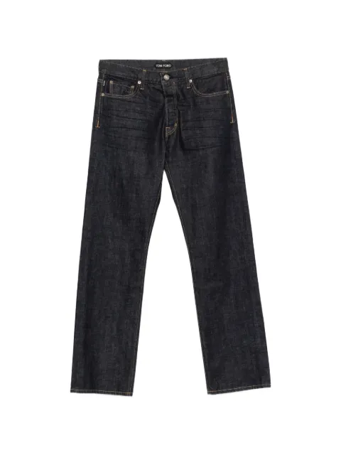 TOM FORD straight-leg whiskers-effect jeans