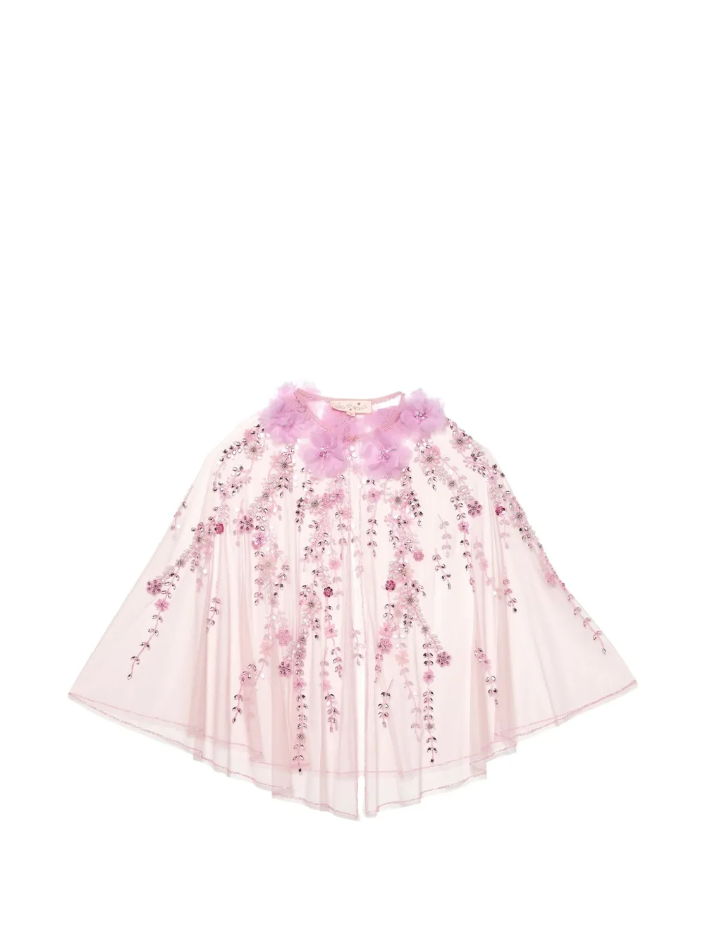 Tutu Du Monde Opening Night Cape mit Blumendetail - Rosa