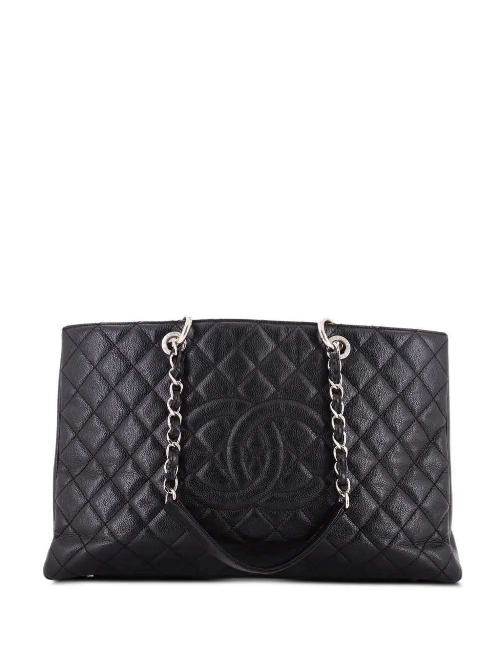 CHANEL Pre-Owned Grand Shopping Quilted Caviar XL tote bag - Nero