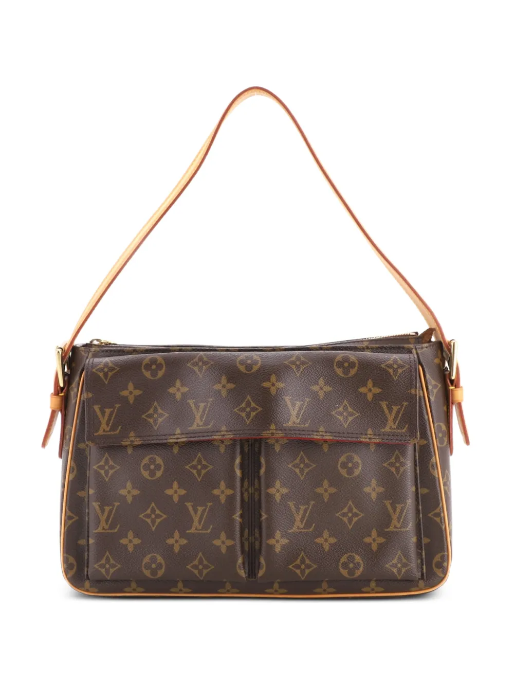 Louis Vuitton Pre-Owned Viva Cite GM Schultertasche aus Canvas mit Monogramm - Braun