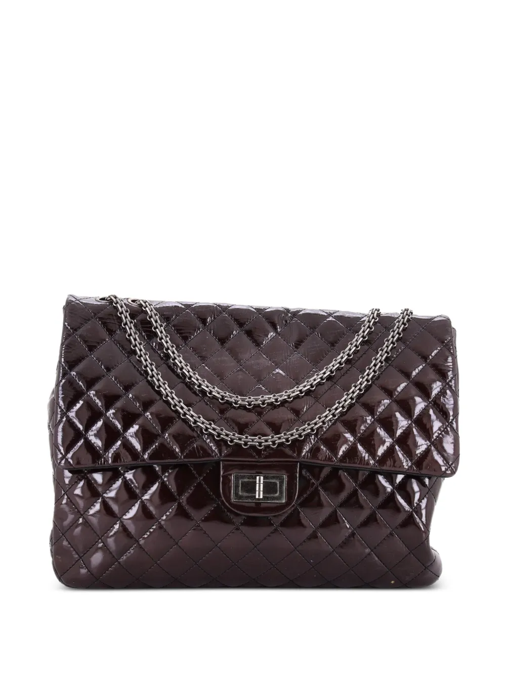 CHANEL Pre-Owned Reissue Flap Bag Quilted Patent XL shoulder bag - Nero