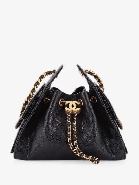 CHANEL Pre-Owned 25 Quilted Caviar Mini hobo bag