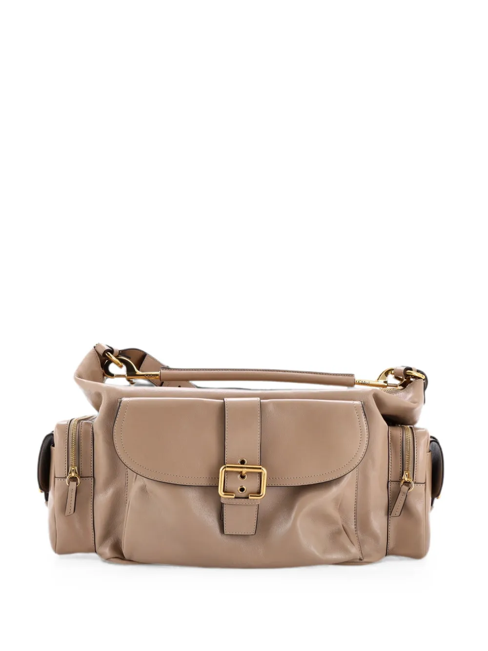Chloé Pre-Owned Camera Leather Large shoulder bag - Toni neutri