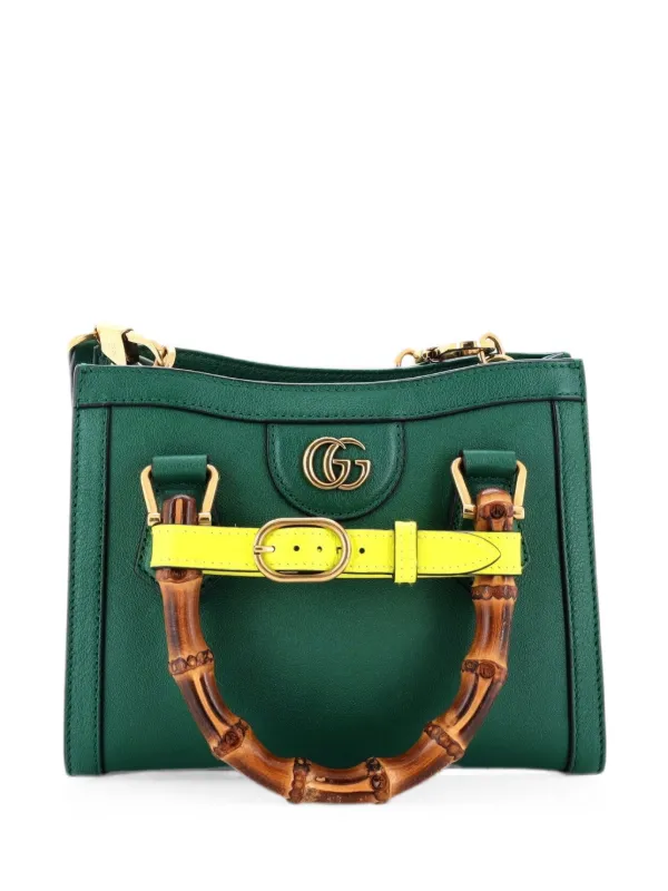 Gucci Pre-Owned ダイアナ NM バンブーハンドル トート レザー ミニ