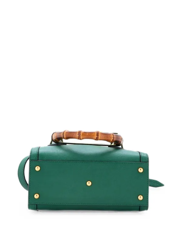 Gucci Pre-Owned ダイアナ NM バンブーハンドル トート レザー ミニ