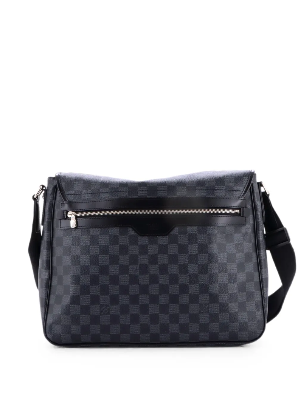 Pre-owned Louis Vuitton Daniel Messenger Bag Damier Graphite Gm Crossbody Bag In Black